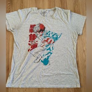 My Hero Academia todoroki graphic tshirt hot topic funimation XX-large